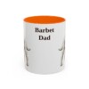11oz Barbet Dog Dad Mug, Orange, front view