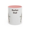 11oz Barbet Dog Dad Mug, Pink, front view