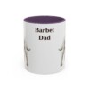 11oz Barbet Dog Dad Mug, Purple, front view