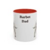 11oz Barbet Dog Dad Mug, Red, front view