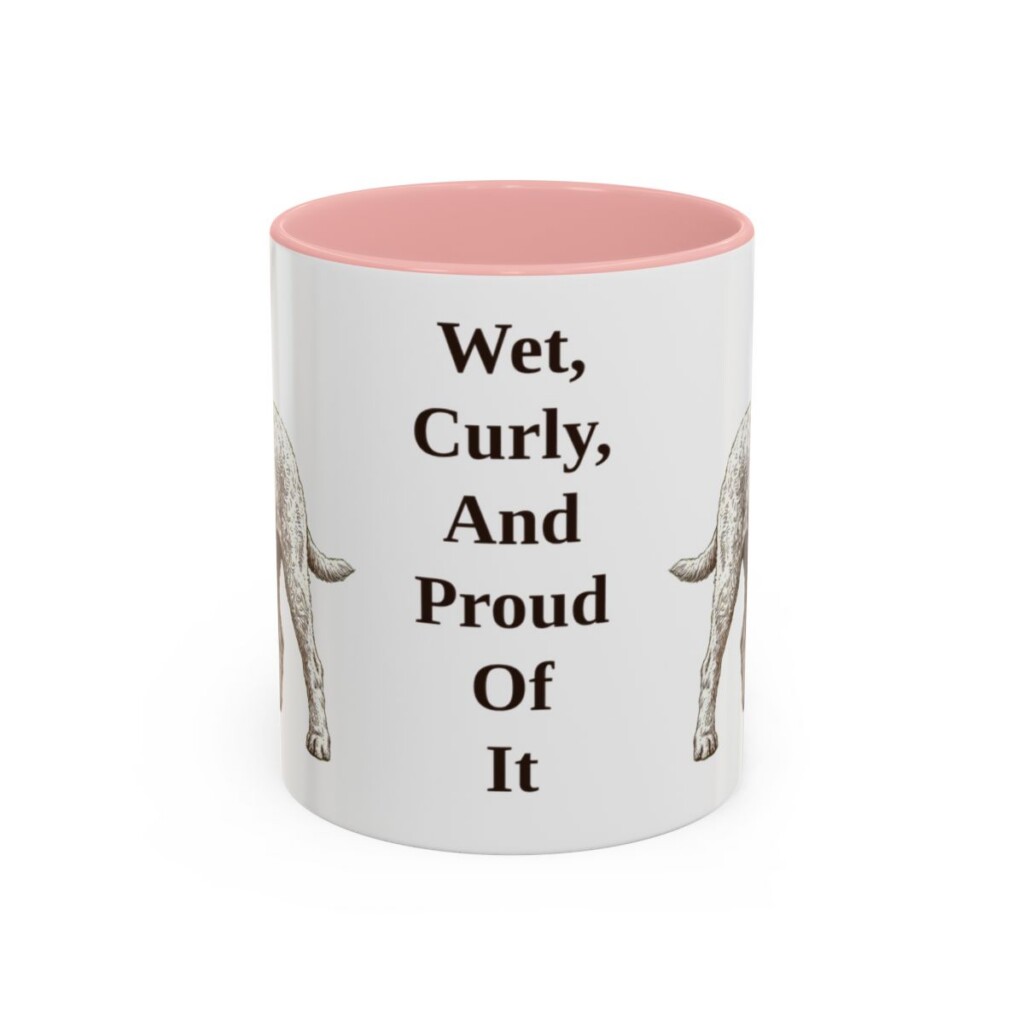 11oz-barbet-mug-humor-pink 11oz Funny Barbet Mug, Pink, front view