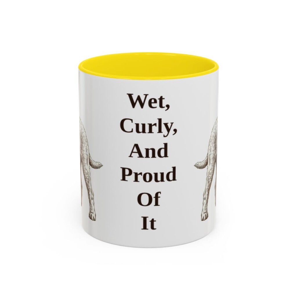 11oz-barbet-mug-humor-yellow 11oz Funny Barbet Mug, Yellow, front view