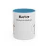 11oz Barbet Latin Mug, Light Blue, front view