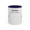 11oz Barbet Latin Mug, Navy, front view