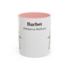 11oz Barbet Latin Mug, Pink, front view