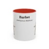 11oz Barbet Latin Mug, Red, front view