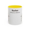 11oz Barbet Latin Mug, Yellow, front view