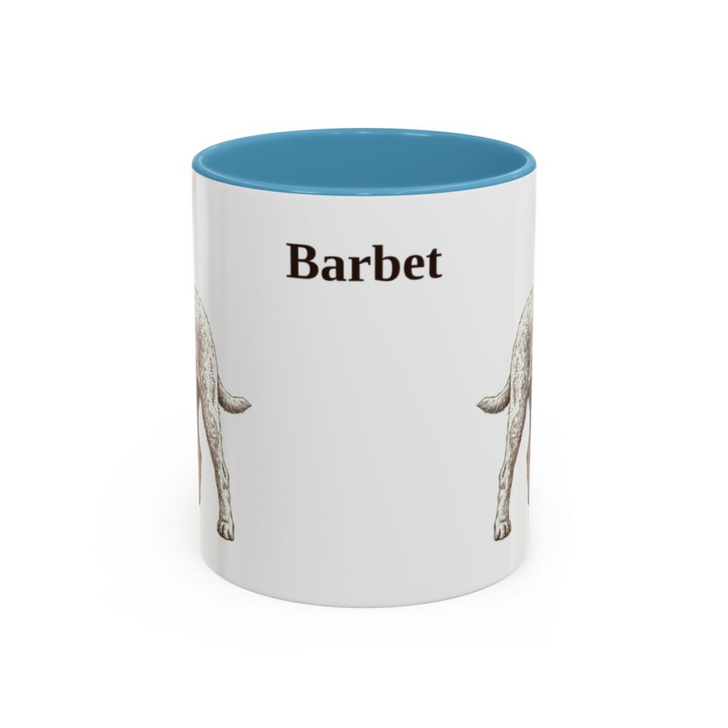 11oz Barbet Mug, Light Blue, front view