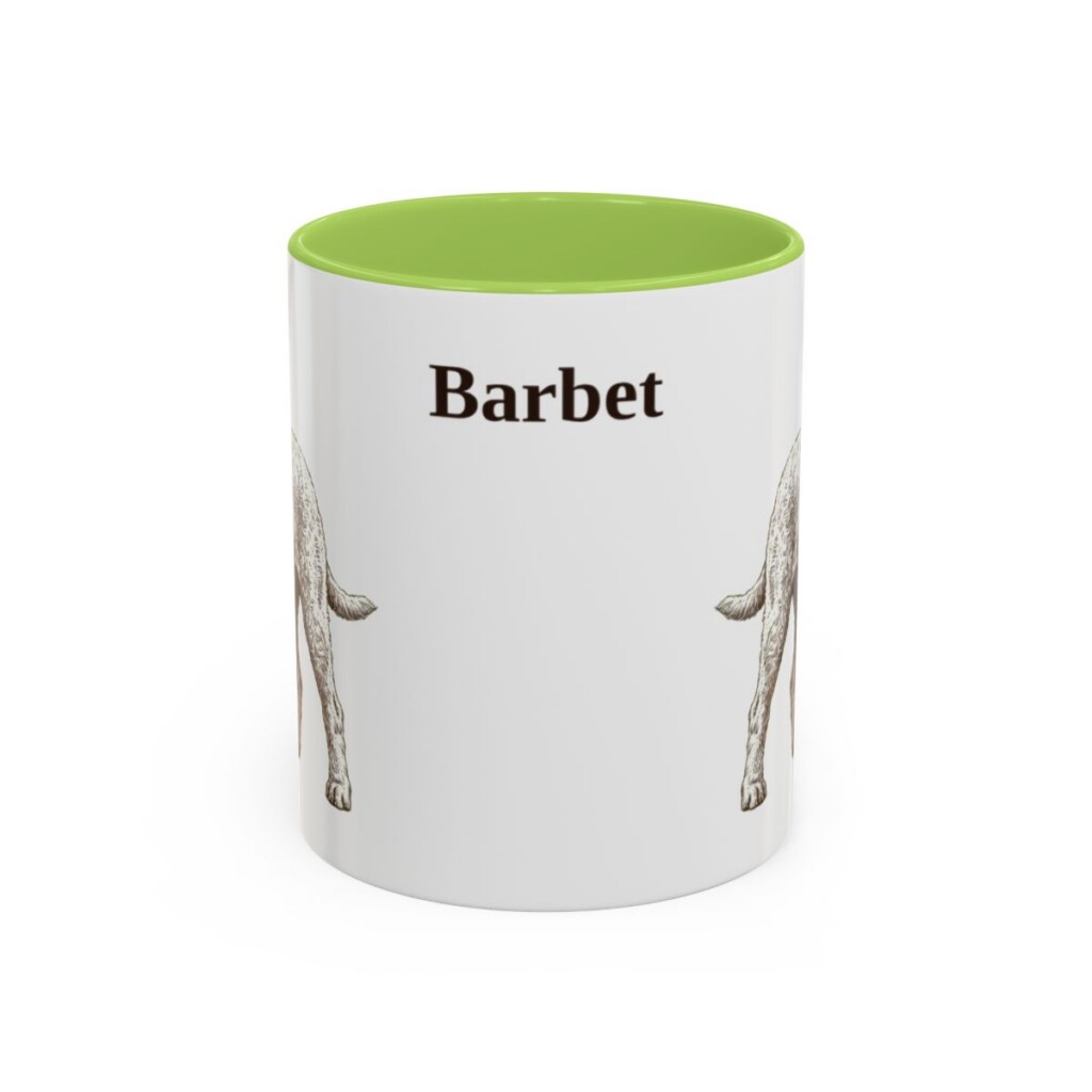 11oz Barbet Mug, Light Green, front view