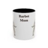11oz Barbet Dog Mom Mug, Black, front view