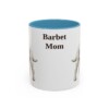 11oz Barbet Dog Mom Mug, Light Blue, front view