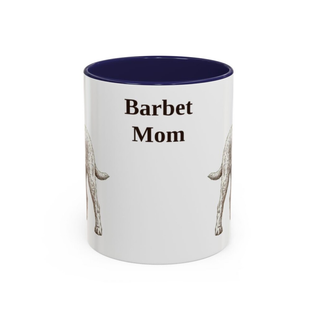 11oz Barbet Dog Mom Mug, Navy, front view