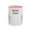 11oz Barbet Dog Mom Mug, Pink, front view
