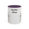 11oz Barbet Dog Mom Mug, Purple, front view
