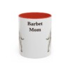11oz Barbet Dog Mom Mug, Red, front view