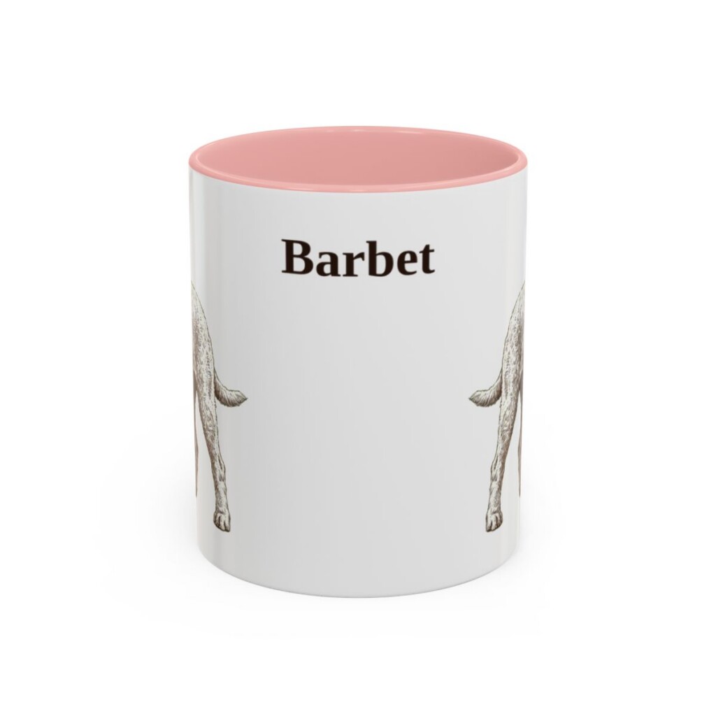 11oz Barbet Mug, Pink, front view