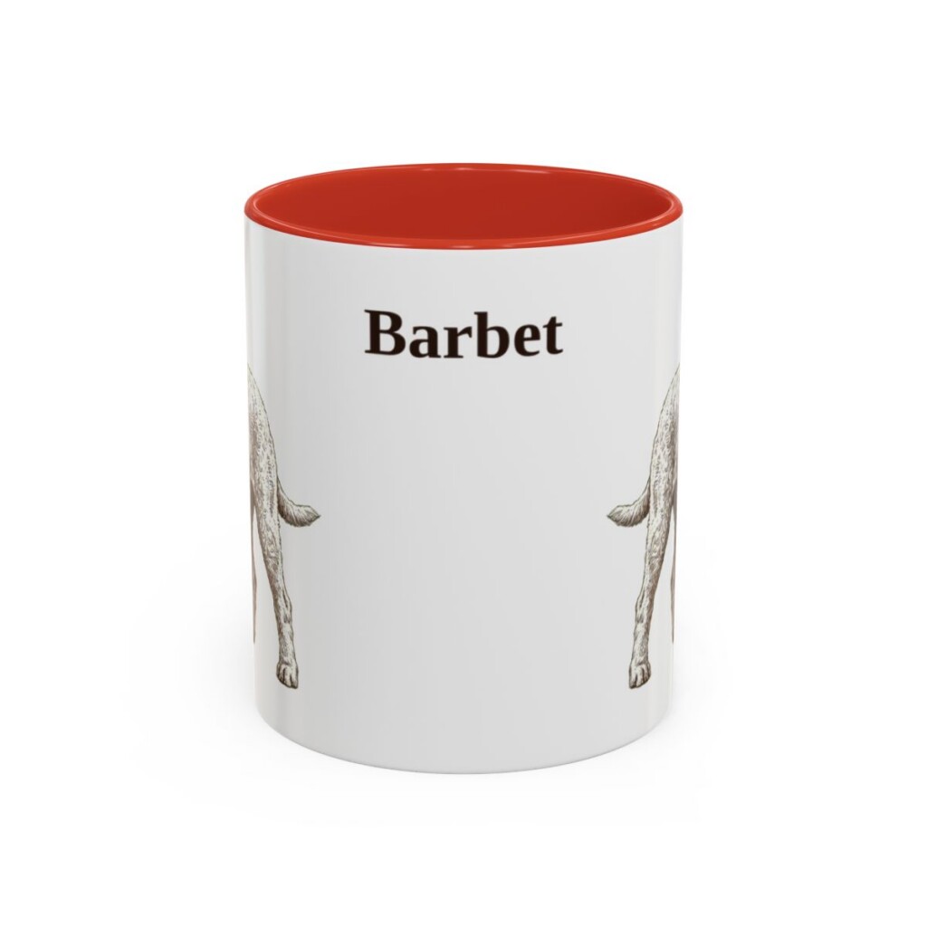 11oz Barbet Mug, Red, front view