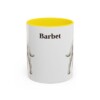 11oz Barbet Mug, Yellow, front view