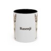 11oz Basenji Mug, Black, front view