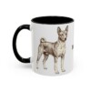11oz Basenji Mug, Black, left side view