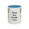 11oz-basenji-mug-humor-light-blue 11oz Funny Basenji Mug, Light Blue, front view