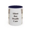 11oz-basenji-mug-humor-navy 11oz Funny Basenji Mug, Navy, front view