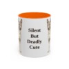 11oz-basenji-mug-humor-orange 11oz Funny Basenji Mug, Orange, front view