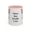 11oz-basenji-mug-humor-pink 11oz Funny Basenji Mug, Pink, front view