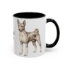 11oz Basenji Dog Mom Mug, Black, right side view