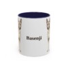 11oz Basenji Mug, Navy, front view