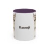 11oz Basenji Mug, Purple, front view