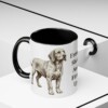 11oz Funny Basset Fauve de Bretagne Mug, Black, lifestyle photo
