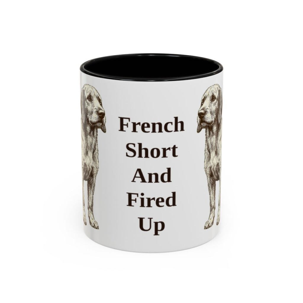 11oz Funny Basset Fauve de Bretagne Mug, Black, front view