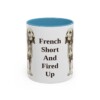 11oz Funny Basset Fauve de Bretagne Mug, Light Blue, front view