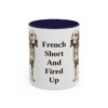 11oz Funny Basset Fauve de Bretagne Mug, Navy, front view