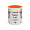 11oz Funny Basset Fauve de Bretagne Mug, Orange, front view