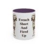 11oz Funny Basset Fauve de Bretagne Mug, Purple, front view