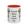 11oz Funny Basset Fauve de Bretagne Mug, Red, front view