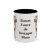 11oz-basset-fauve-de-bretagne-mug-mom-black-front 11oz Basset Fauve de Bretagne Dog Mom Mug, Black, front view