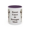 11oz-basset-fauve-de-bretagne-mug-mom-purple 11oz Basset Fauve de Bretagne Dog Mom Mug, Purple, front view