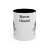 11oz-basset-hound-mug-black-front 11oz Basset Hound Mug, Black, front view