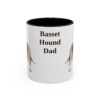 11oz-basset-hound-mug-dad-black-front 11oz Basset Hound Dog Dad Mug, Black, front view