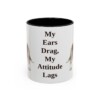 11oz-basset-hound-mug-humor-black-front 11oz Funny Basset Hound Mug, Black, front view