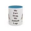 11oz-basset-hound-mug-humor-light-blue 11oz Funny Basset Hound Mug, Light Blue, front view