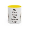 11oz-basset-hound-mug-humor-yellow 11oz Funny Basset Hound Mug, Yellow, front view