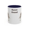 11oz-basset-hound-mug-navy 11oz Basset Hound Mug, Navy, front view