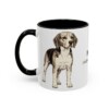 11oz Beagle Latin Mug, Black, left side view