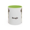 11oz Beagle Mug, Light Green, front view