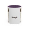 11oz Beagle Mug, Purple, front view