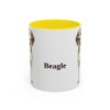 11oz Beagle Mug, Yellow, front view